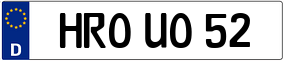 Trailer License Plate